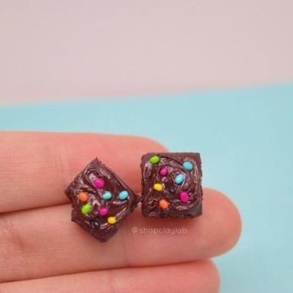 Realistic Chocolate Cosmic Brownie Earrings