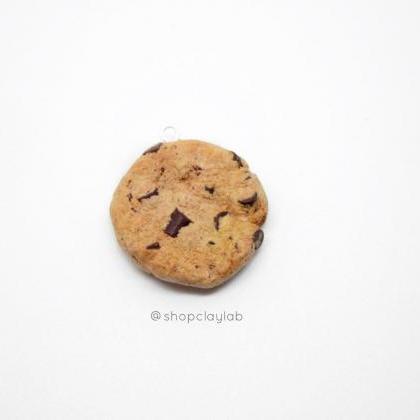 Realistic Chocolate Chip Cookie Charm Necklace|..