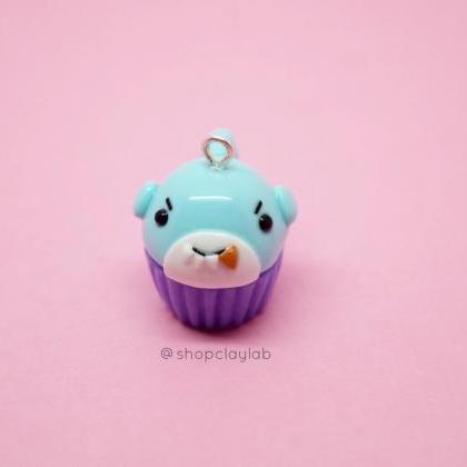 Blue And Purple Mini Kawaii Shark Cupcake Clay..