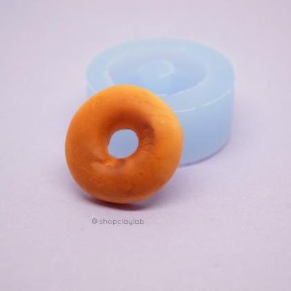 Round Donut Silicone Mold| Doughnut Polymer Clay..