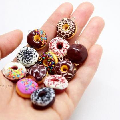 Realistic Miniature Chocolate Donuts Crochet..