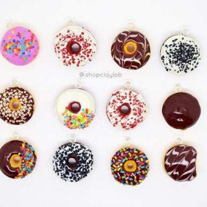 Realistic Miniature Chocolate Donuts Crochet..