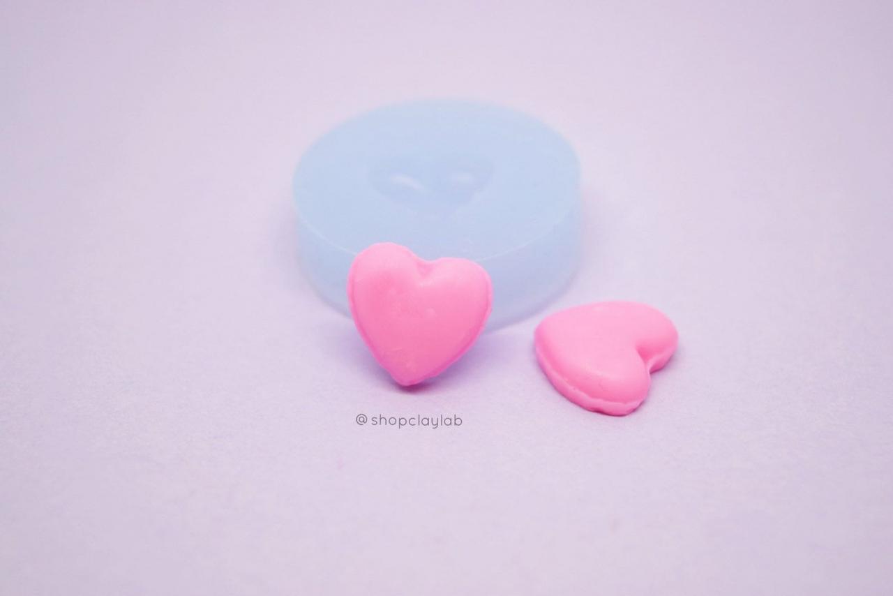 Mini Love Heart French Macaron Shell Silicone Mold